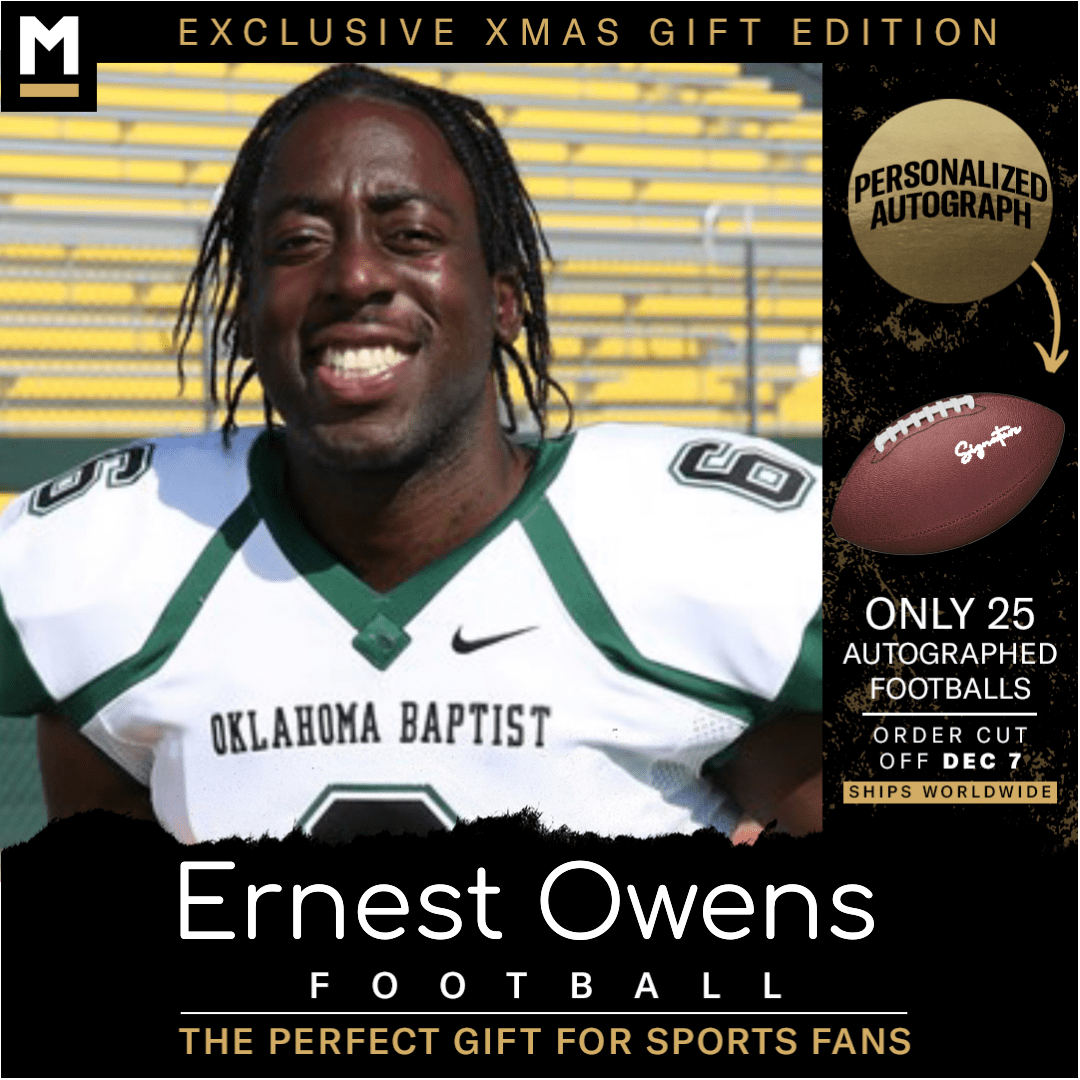 Ernest Owens Autographed Football