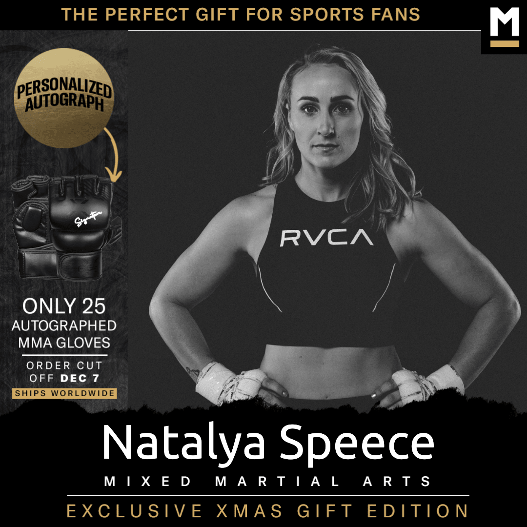 Natalya Speece Autographed MMA Gloves
