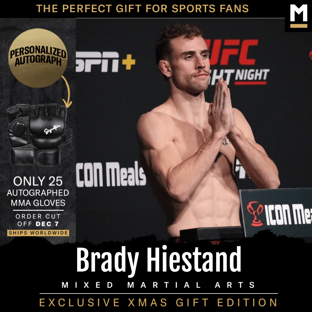 Brady Hiestand Autographed MMA Gloves
