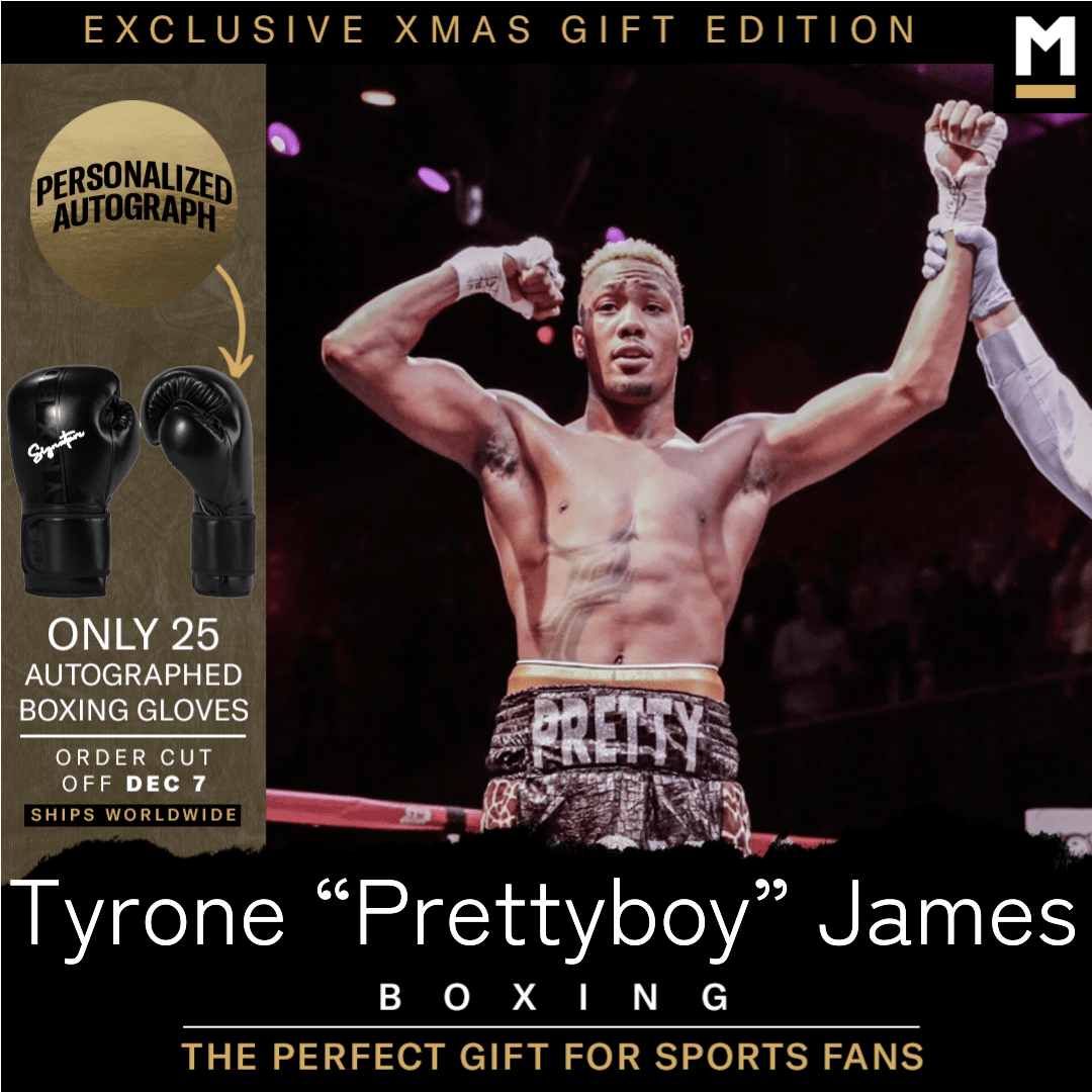 Tyrone James Autographed Boxing Gloves