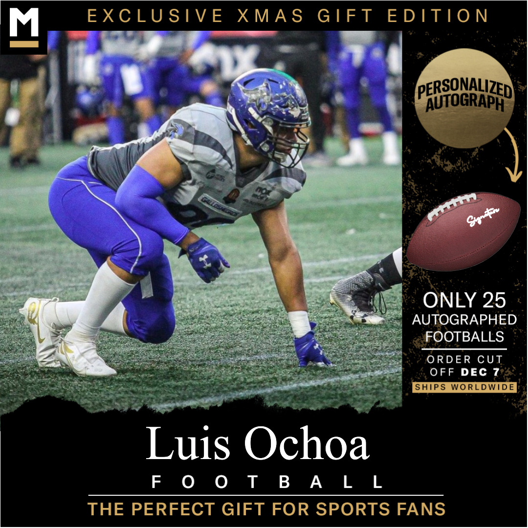 Luis Ochoa Autographed Football
