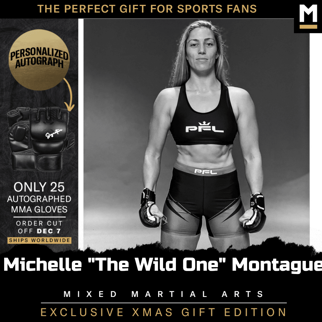 Michelle Montague Autographed MMA Gloves