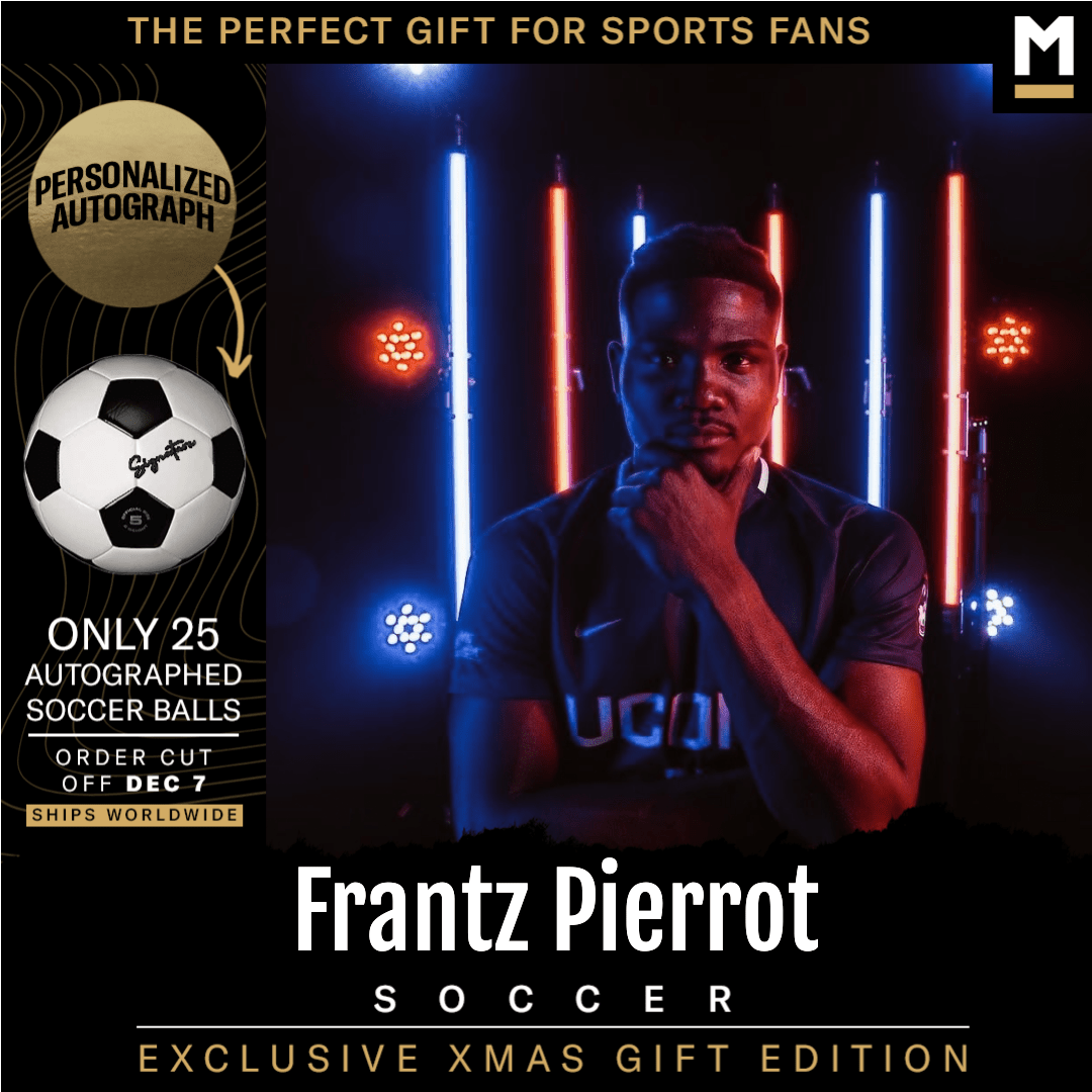 Frantz Pierrot Autographed Soccer Ball