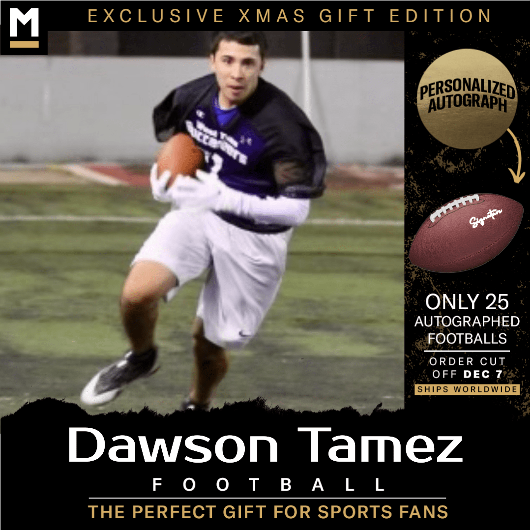 Dawson Tamez Autographed Football