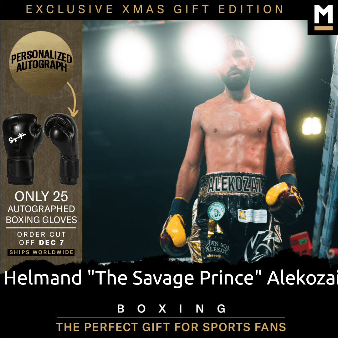 Helmand Alekozai Autographed Boxing Gloves