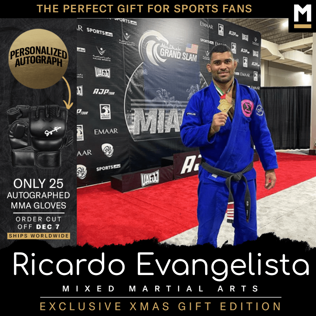 Ricardo Evangelista Autographed MMA Gloves