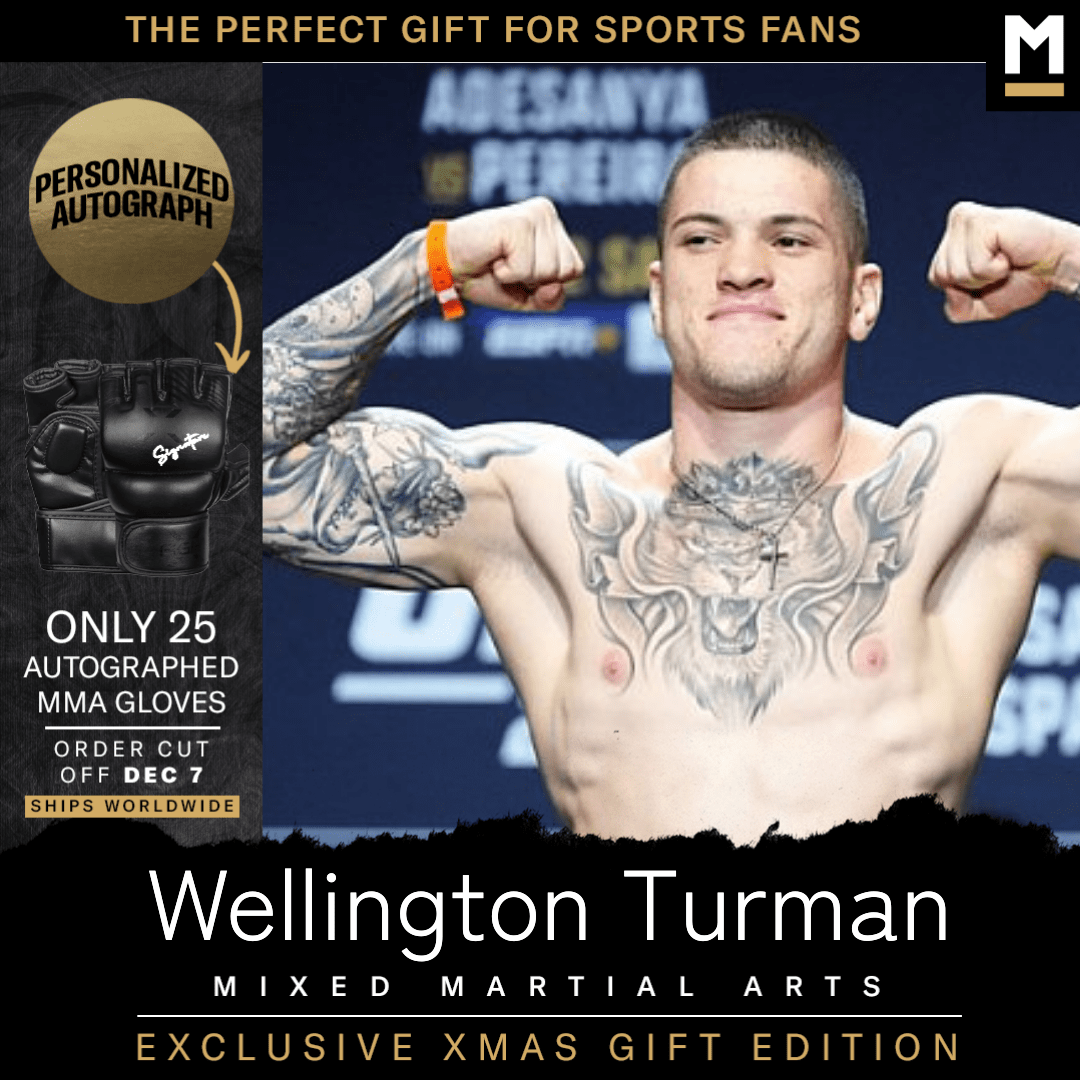 Wellington Turman Autographed MMA Gloves