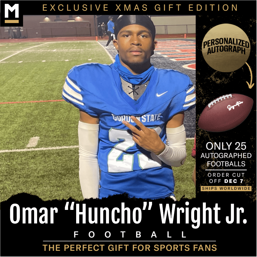 Omar Wright Autographed Football