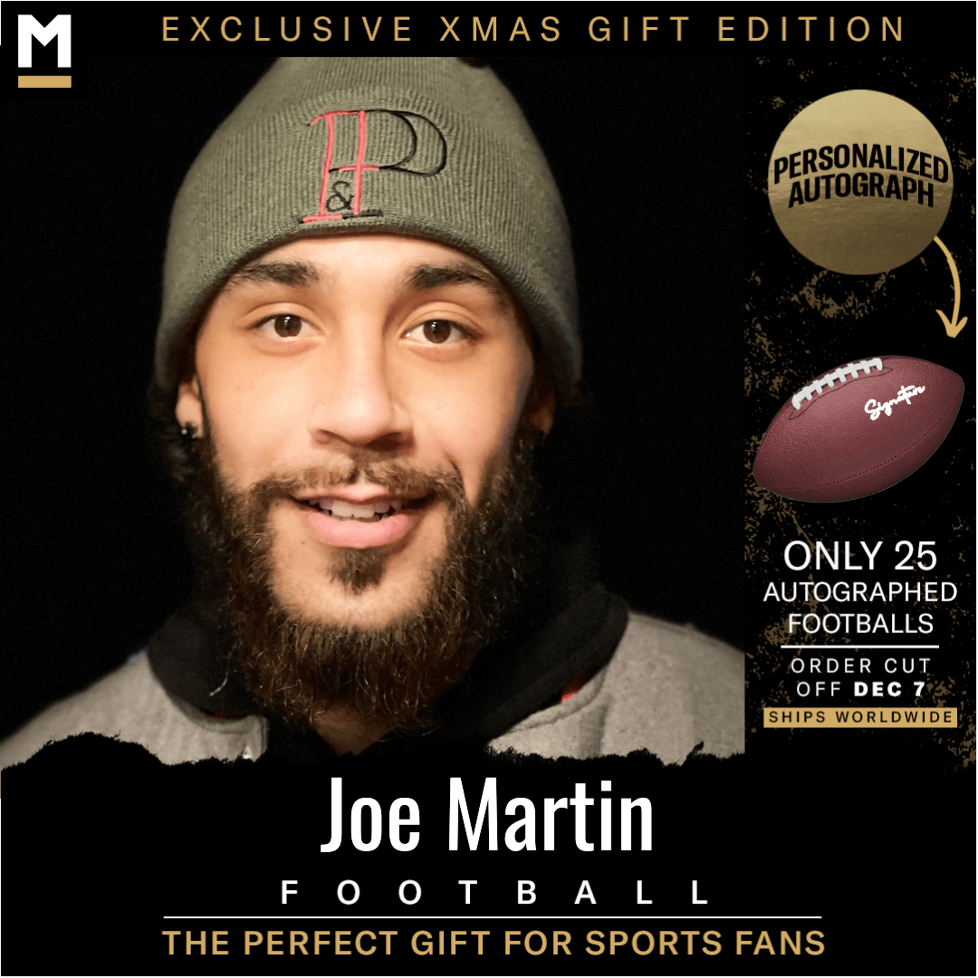 Joe Martin Autographed Football