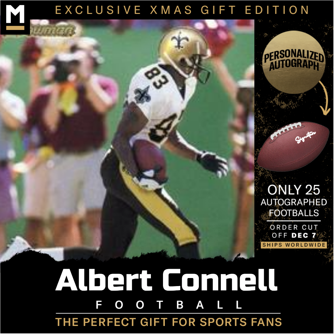 Albert Connell Autographed Football