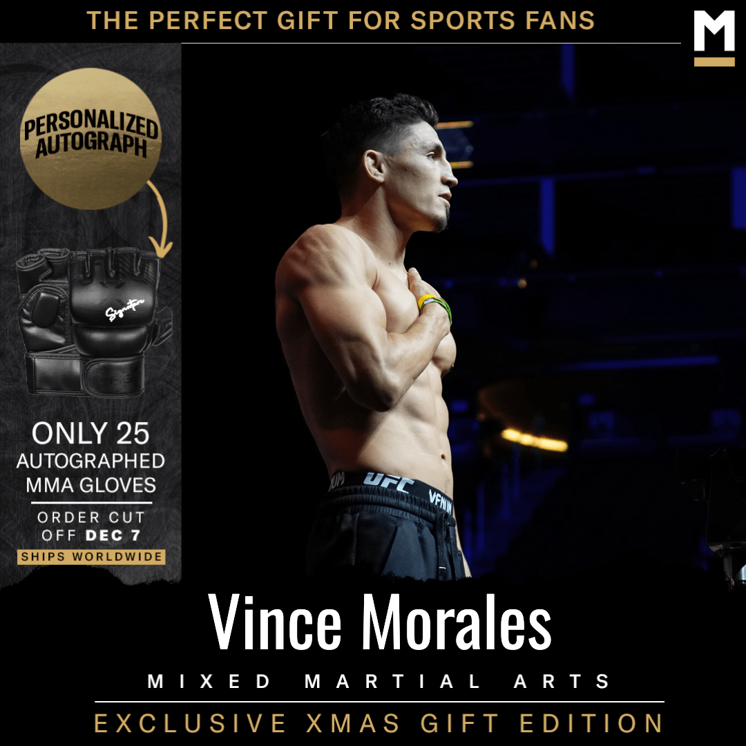 Vince Morales Autographed MMA Gloves