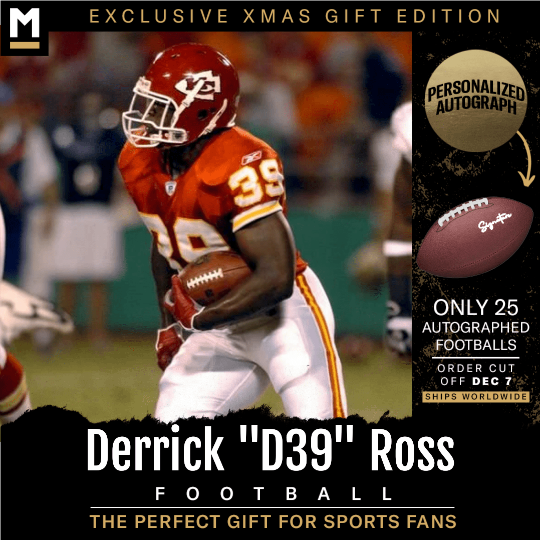 Derrick Ross Autographed Football