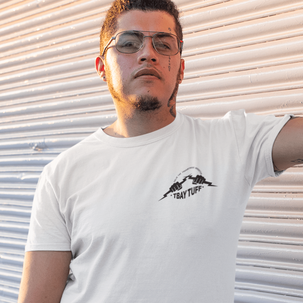 TBAY TUFF by Colin Sangster, T-Shirt, Black Mini Logo
