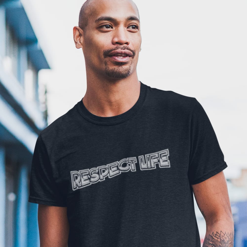  Respect Life by Clay Collard Unisex T-Shirt, Light Logo