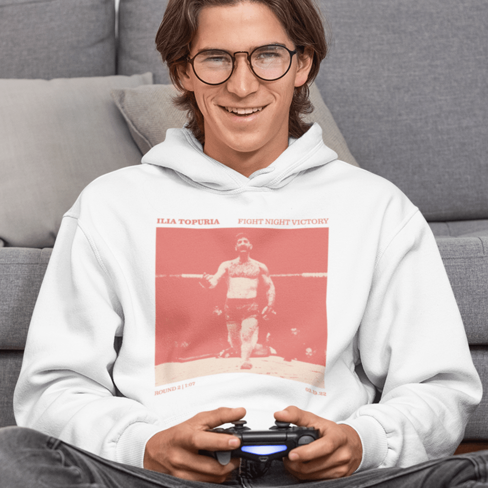 Ilia Topuria Fight Night Victory V#2 Men's Hoodie