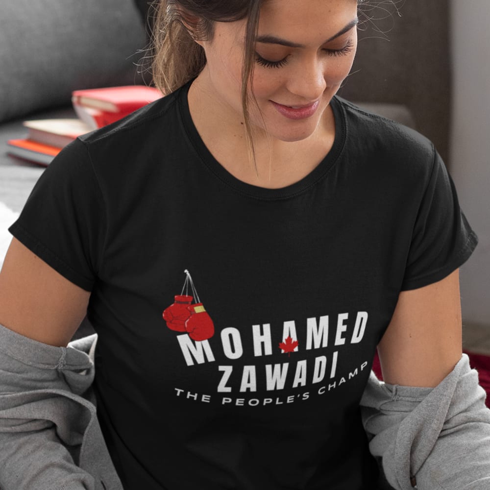 "The People's Champ" by Mohamed Zawadi, Women's T-Shirt, Light Logo