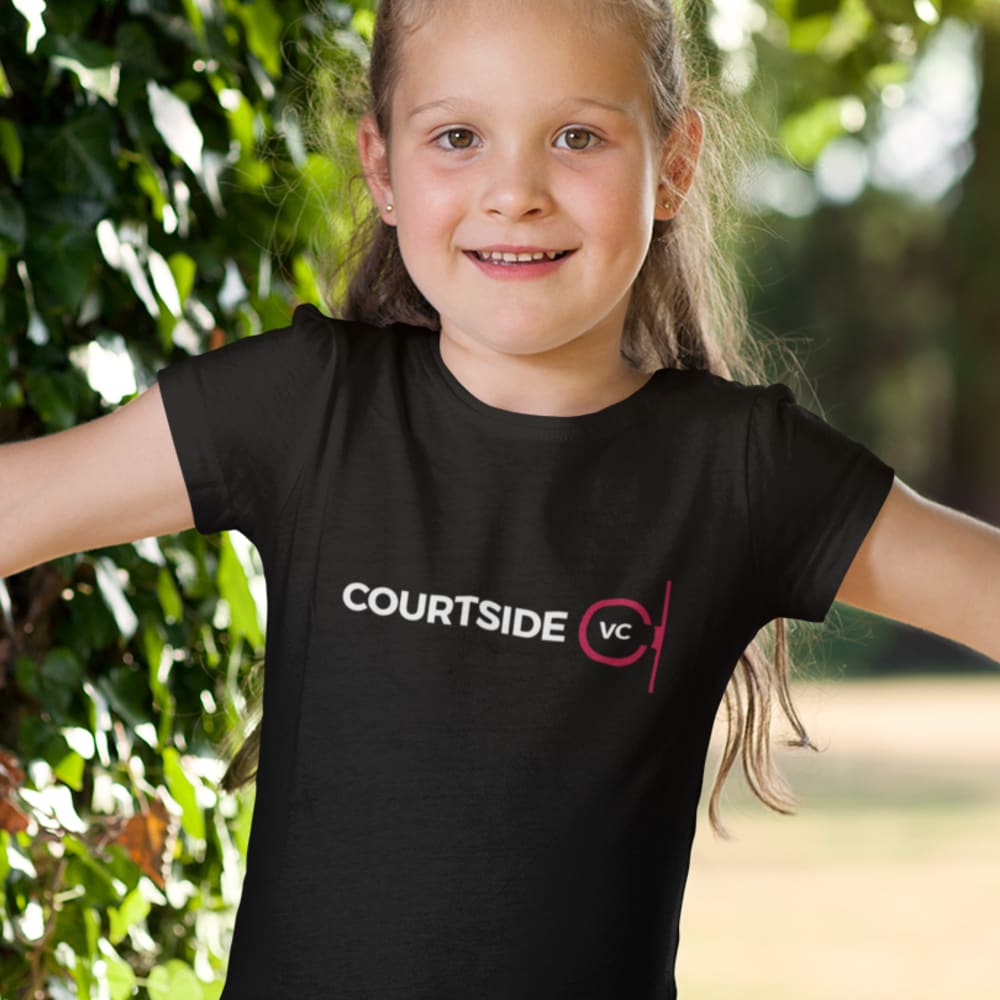 Courtside Ventures Youth Shirt, White Logo