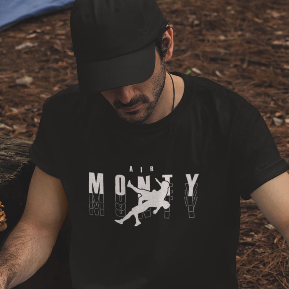 "Air Monty" by Michelle Montague T-Shirt, White Logo