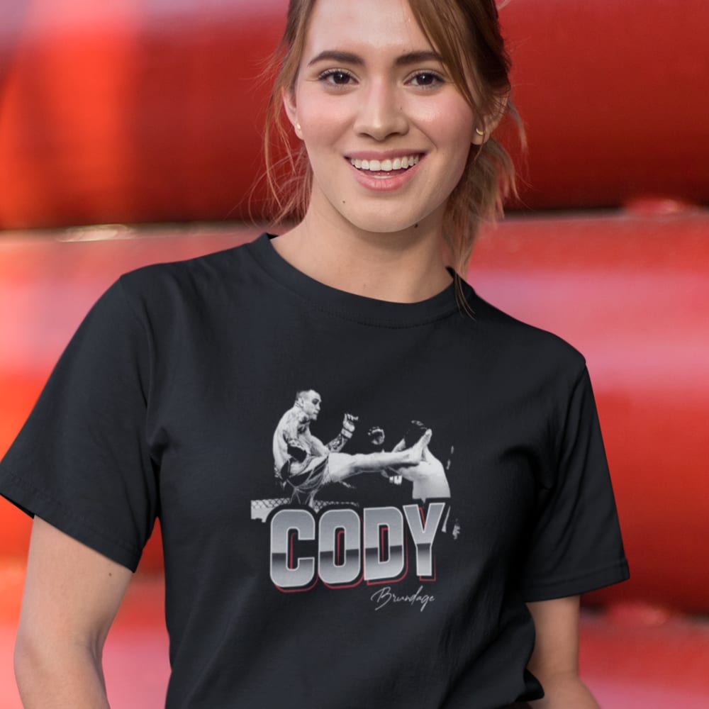 Cody Brundage "Kick" Women's Shirt, White Logo