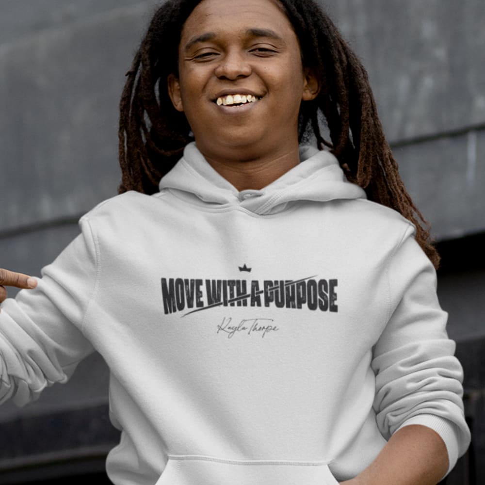 Kayla Thorpe "Move With A Purpose" Hoodie, Black Logo