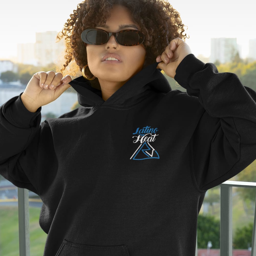 Latino Heat by Rodolfo Velasquez Women's Hoodie, Light Mini Logo