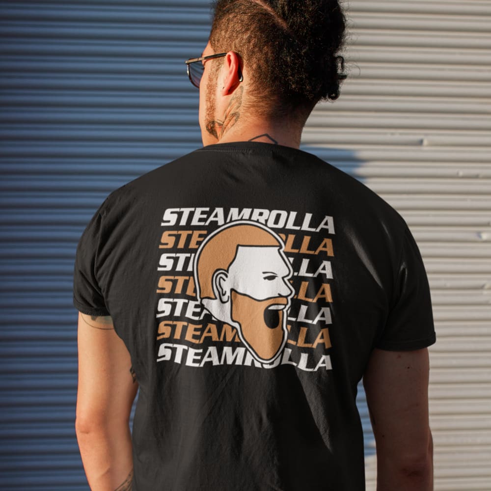 Streamrolla Frevola by Matt Frevola Unisex T-Shirt, Orange White Logo