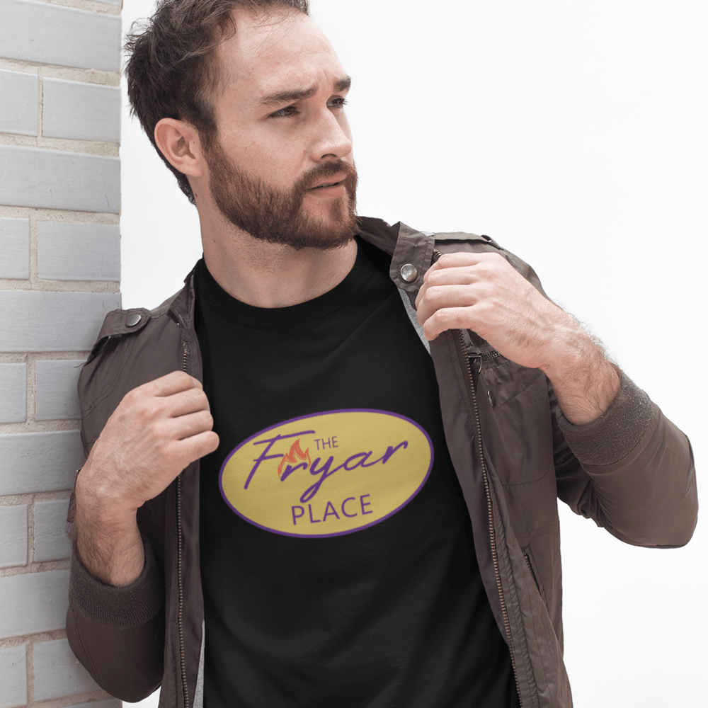 The Fryar Place by Irving Fryar Men's T-Shirt , Purple Logo