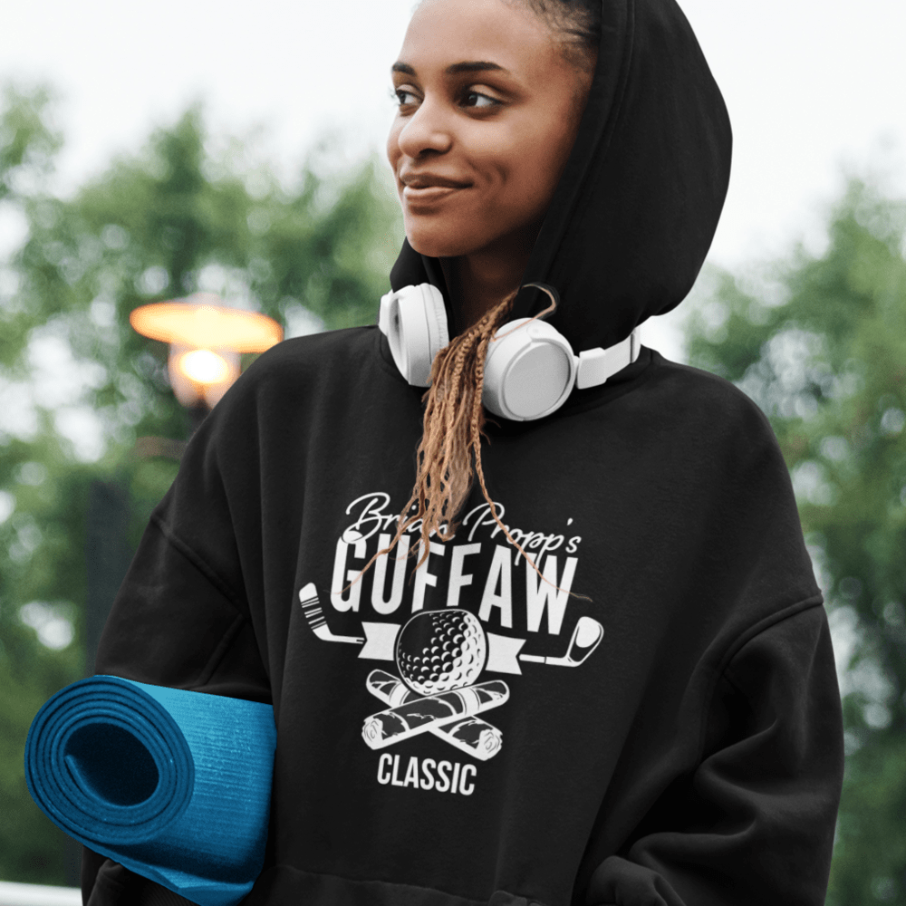 Brian Propp Guffaw Classic Unisex Hoodie, White Logo