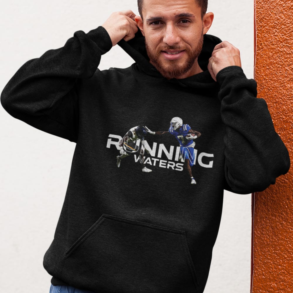 Fanning Waters by Jordan Waters Hoodie, White Logo