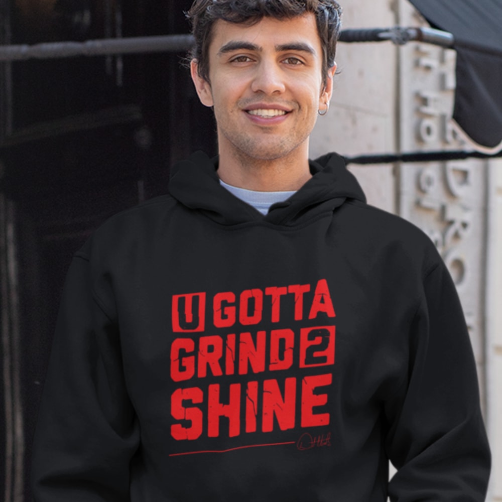  Natural Goldglover Orlando Thill Hudson Sr. Men's Hoodie, Red Logo
