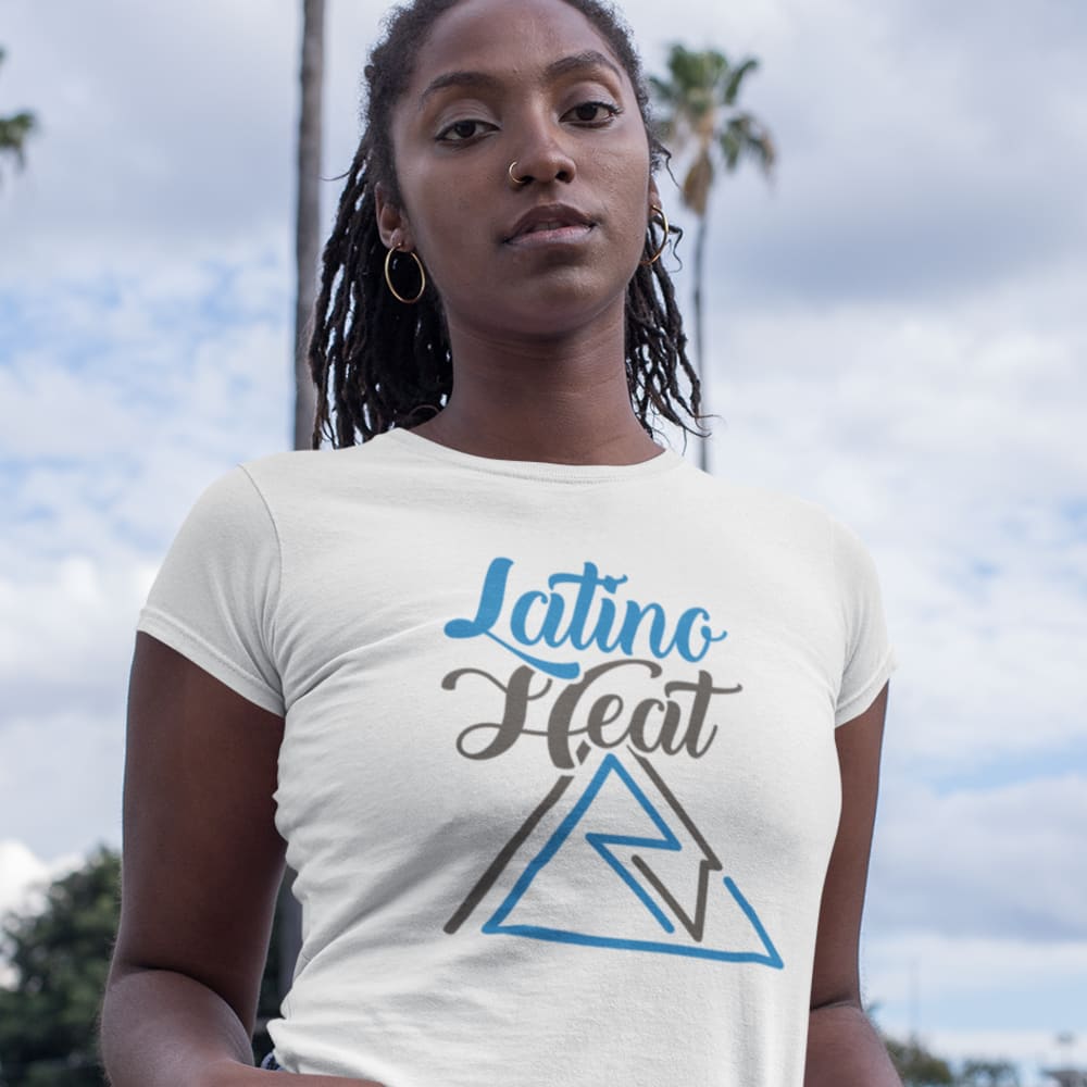 Latino Heat by Rodolfo Velasquez Women's T-Shirt, Dark Logo