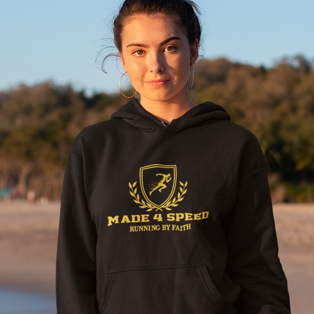 " Made 4 Speed Running by Faith " by Ingrid Domkpo Women's Hoodie