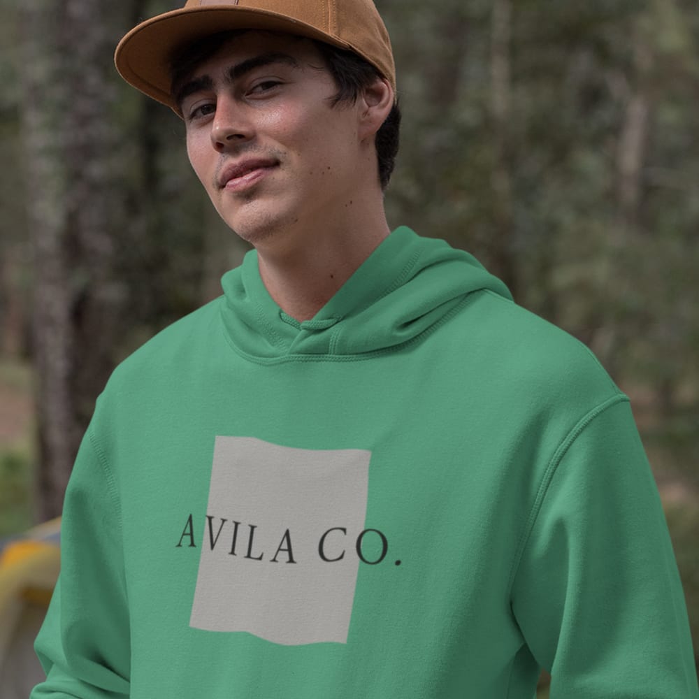 AVILA CO. Square Design by Guillermo Granier Men's Hoodie, Light Logo