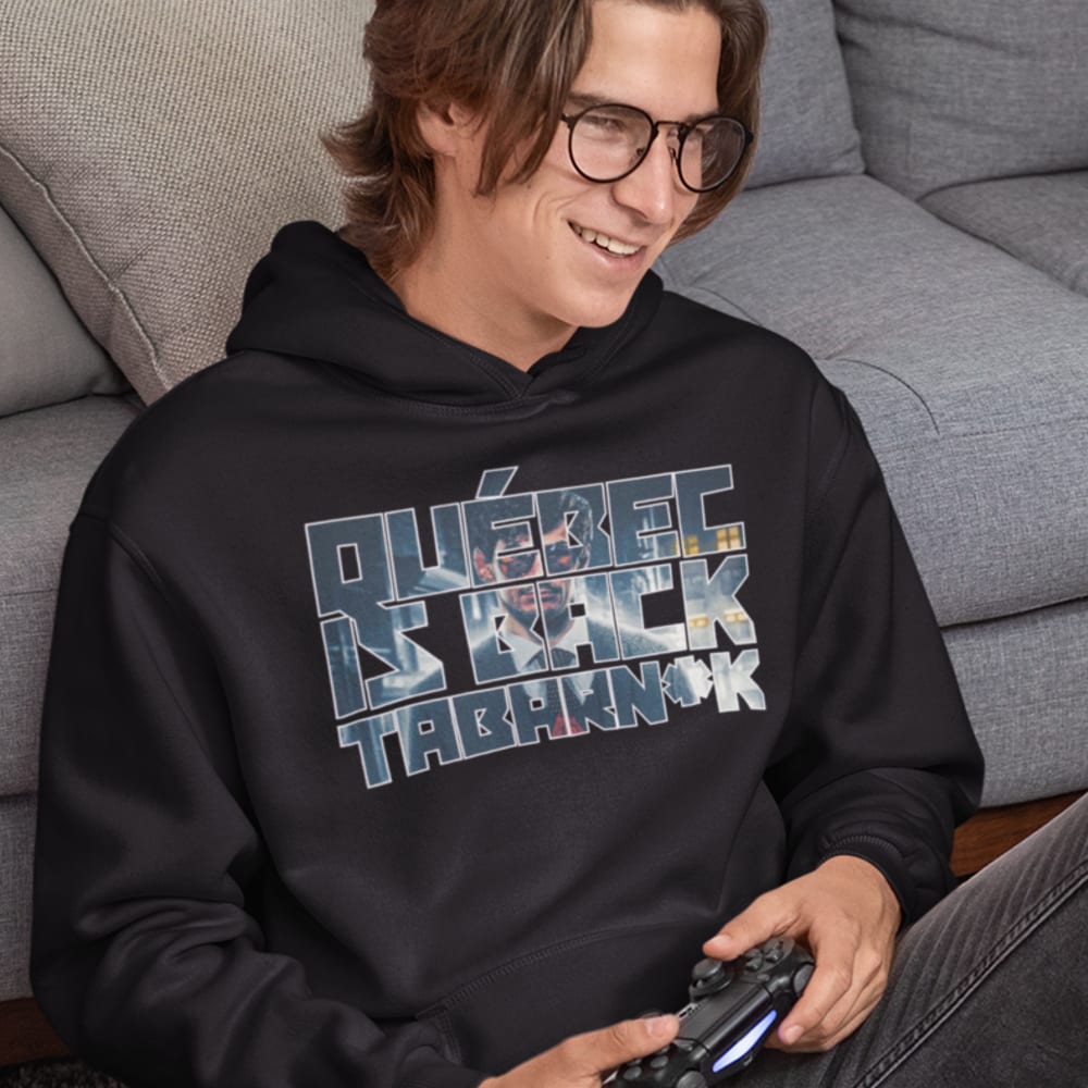 Québec Is Back by Olivier Aubin-Mercier, Hoodie, White Logo