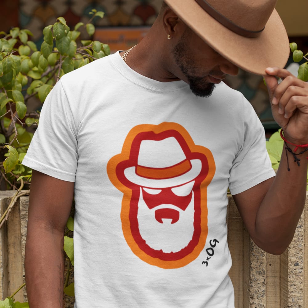 3xOG by Otis Griffin Men's T-Shirt, Orange Logo