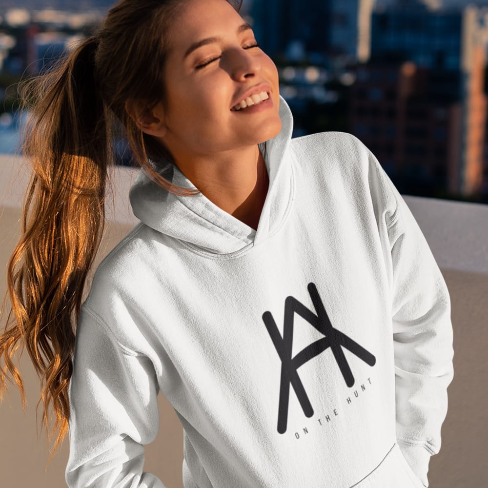 On The Hunt Adam Hunt Women's Hoodie, Black Logo