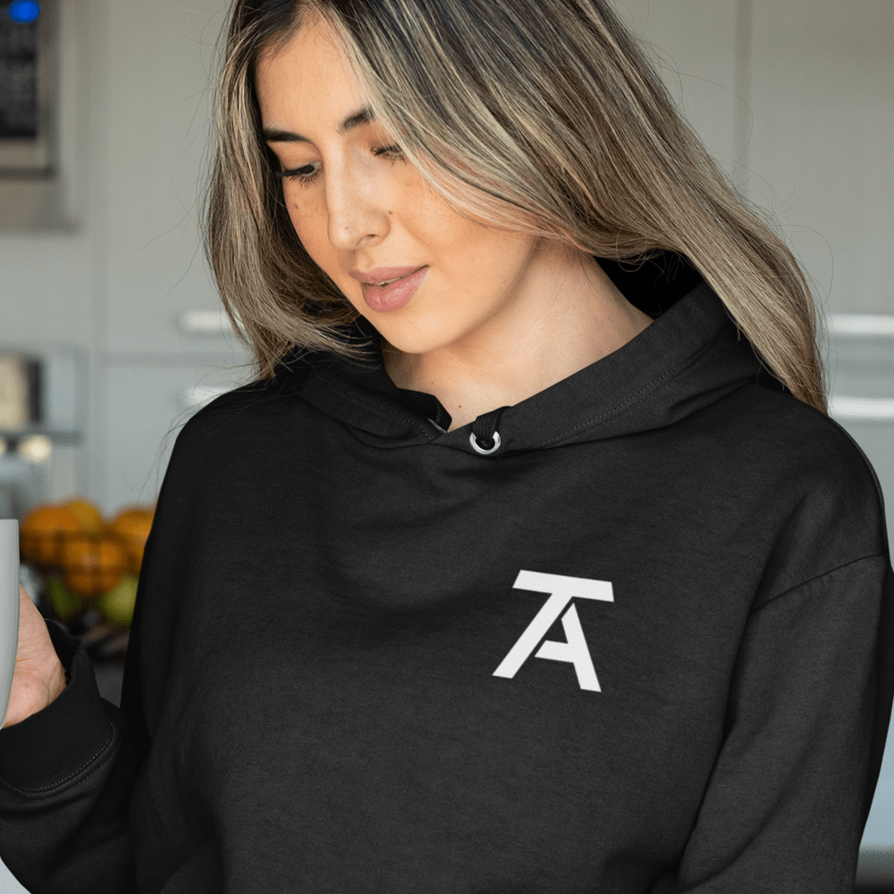 Troy Anderson Jr. Women's Hoodie, White Logo Mini