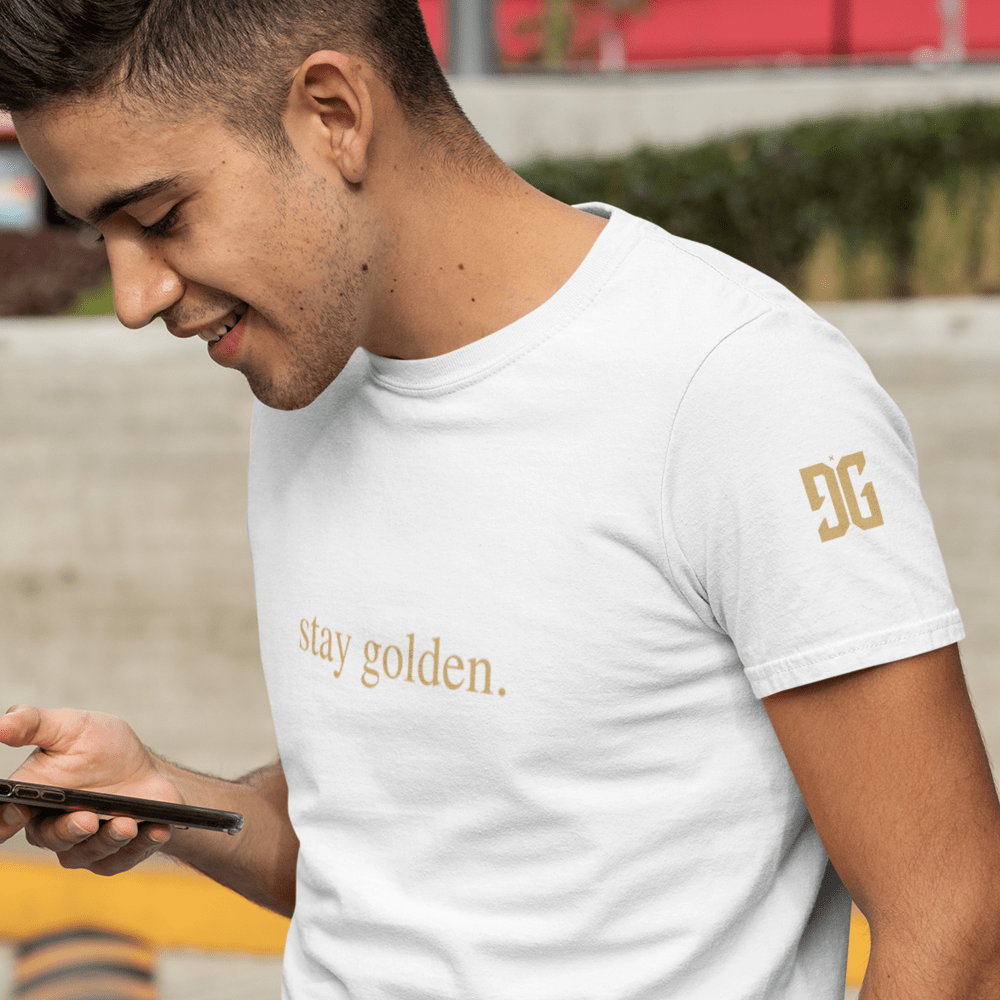 "stay golden." T-shirt
