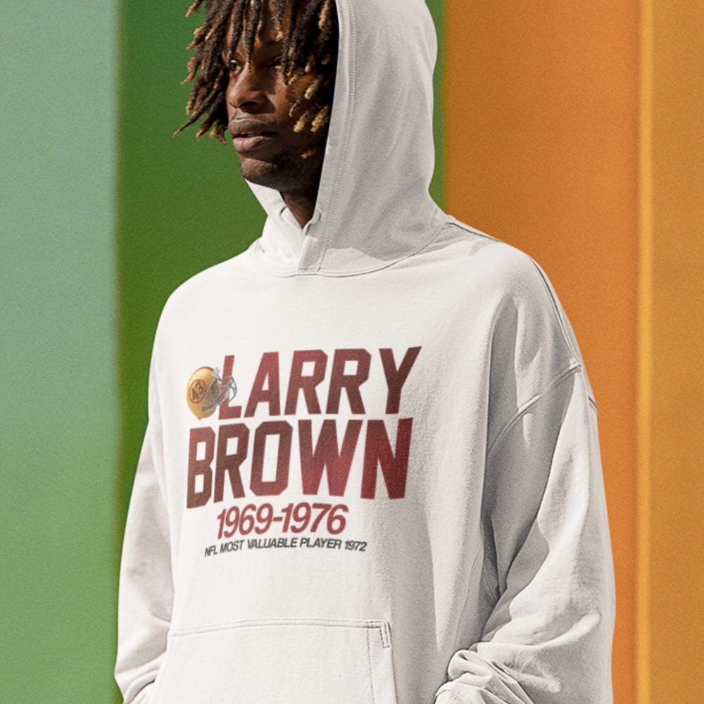 Larry Brown Hoodie, Red Logo