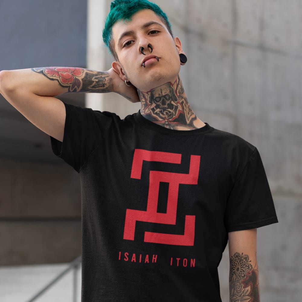 Isaiah Iton Men's T-Shirt Big Logo Red