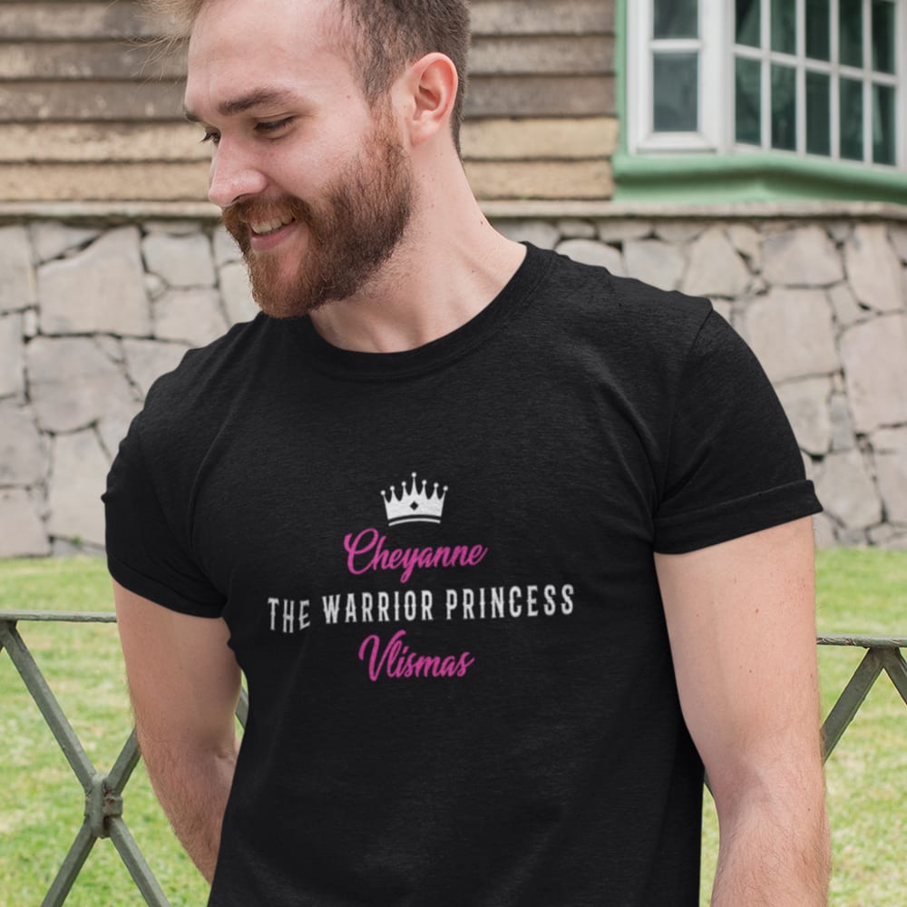 The Warrior Princess by Cheyanne Vlismas Men's T-Shirt, White Logo