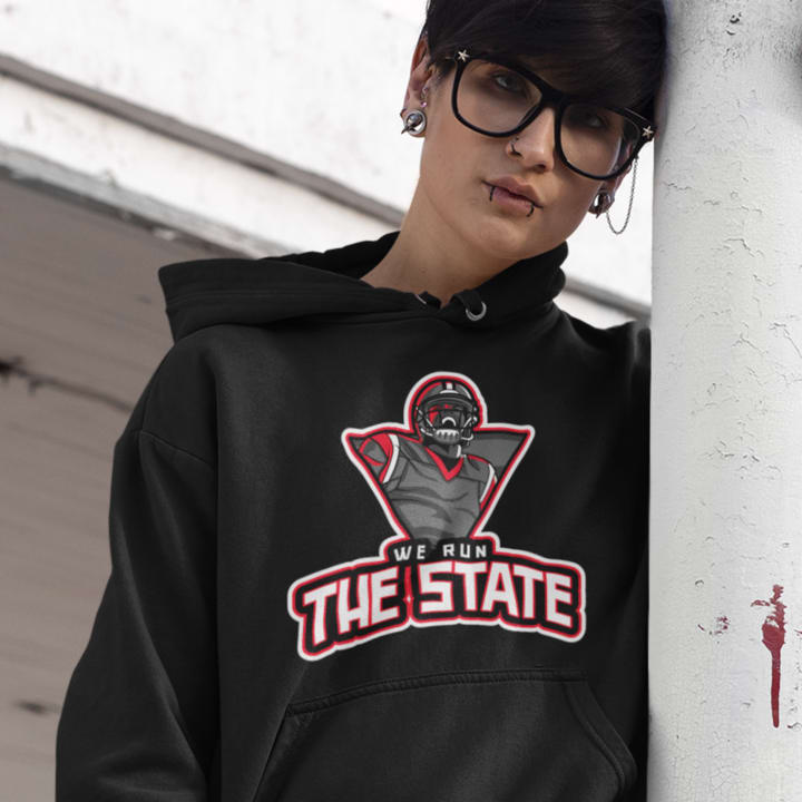 The We Run The State podcast 's Hoodie