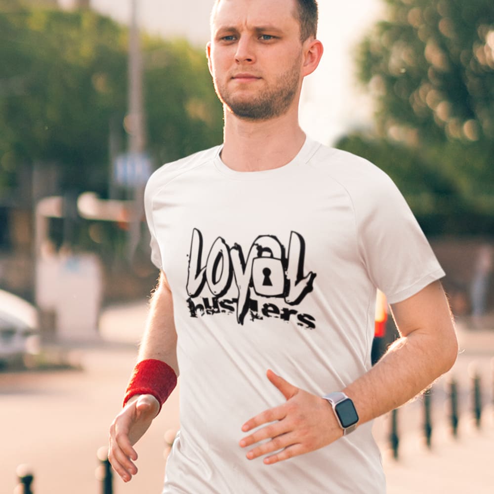 Loyal Hustlers in Black Logo by Raheam Forest Men's TShirt