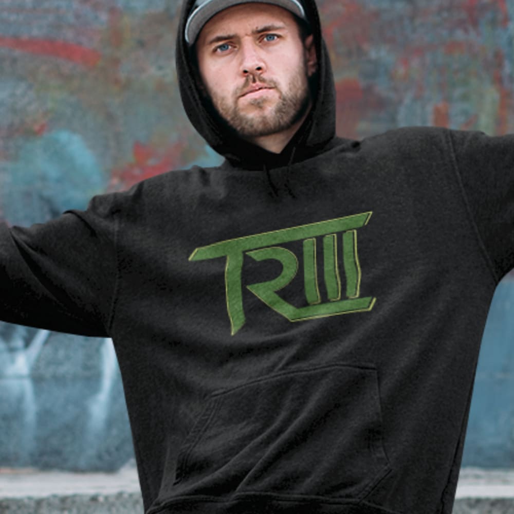 Thomas Reed "TR III" - Men's Hoodie, Green Logo