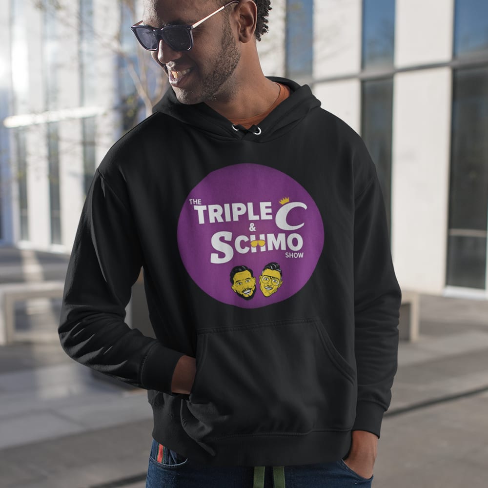 Triple C & Schmo Show Hoodie, Purple Logo