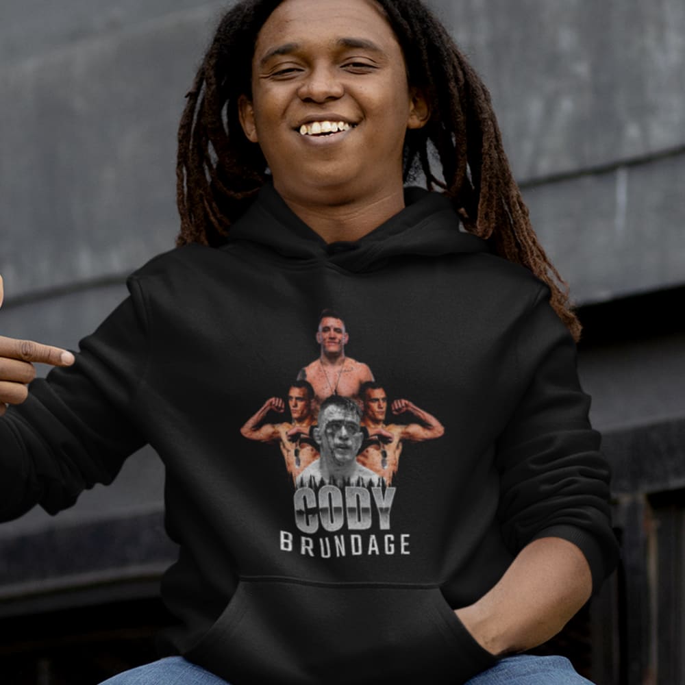 Cody Brundage Men's Hoodie, White Logo