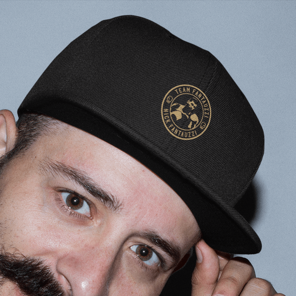 Team Fantauzzi by Nick Fantauzzi Hat, Gold Logo