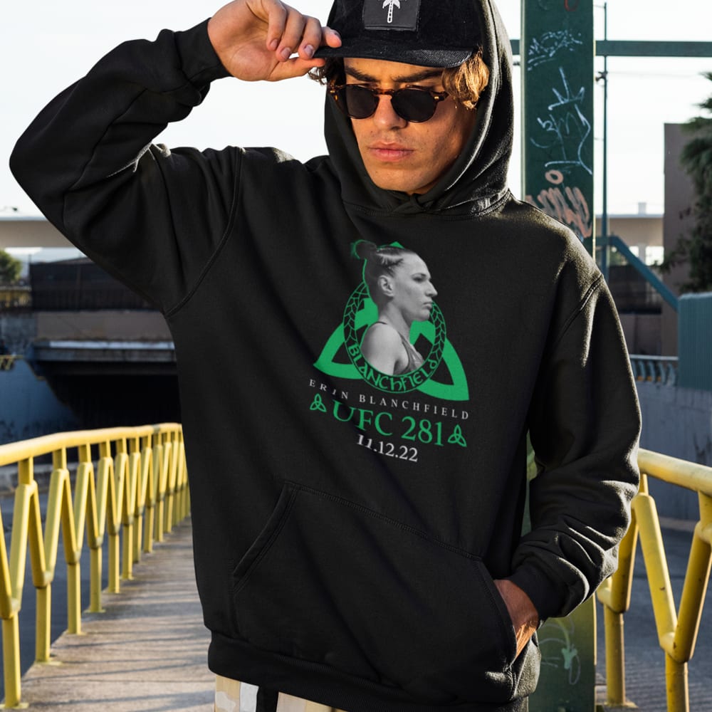 UFC 281 by Erin Blanchfield Hoodie, Black Logo