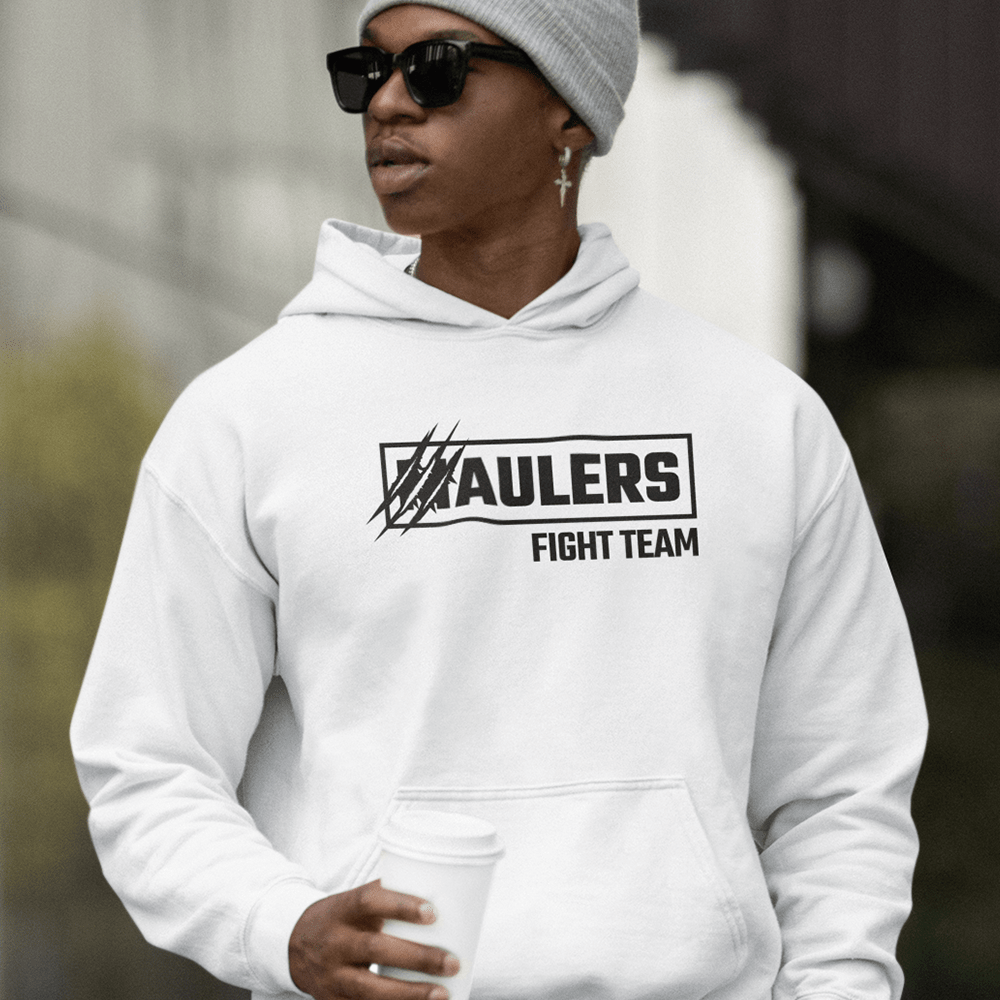 Maulers Fight Team Unisex Hoodie, Black Logo