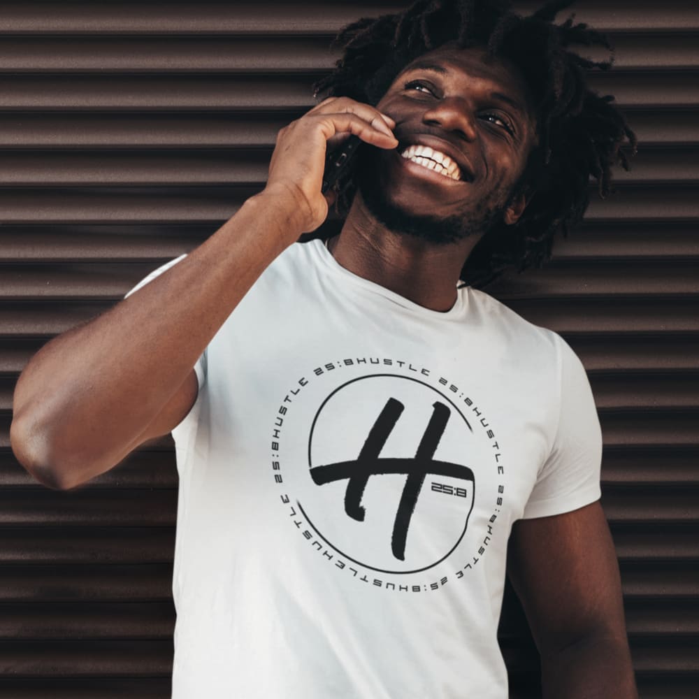  Hustle 25/8 by Craig Rucker Unisex T-Shirt, Black Logo